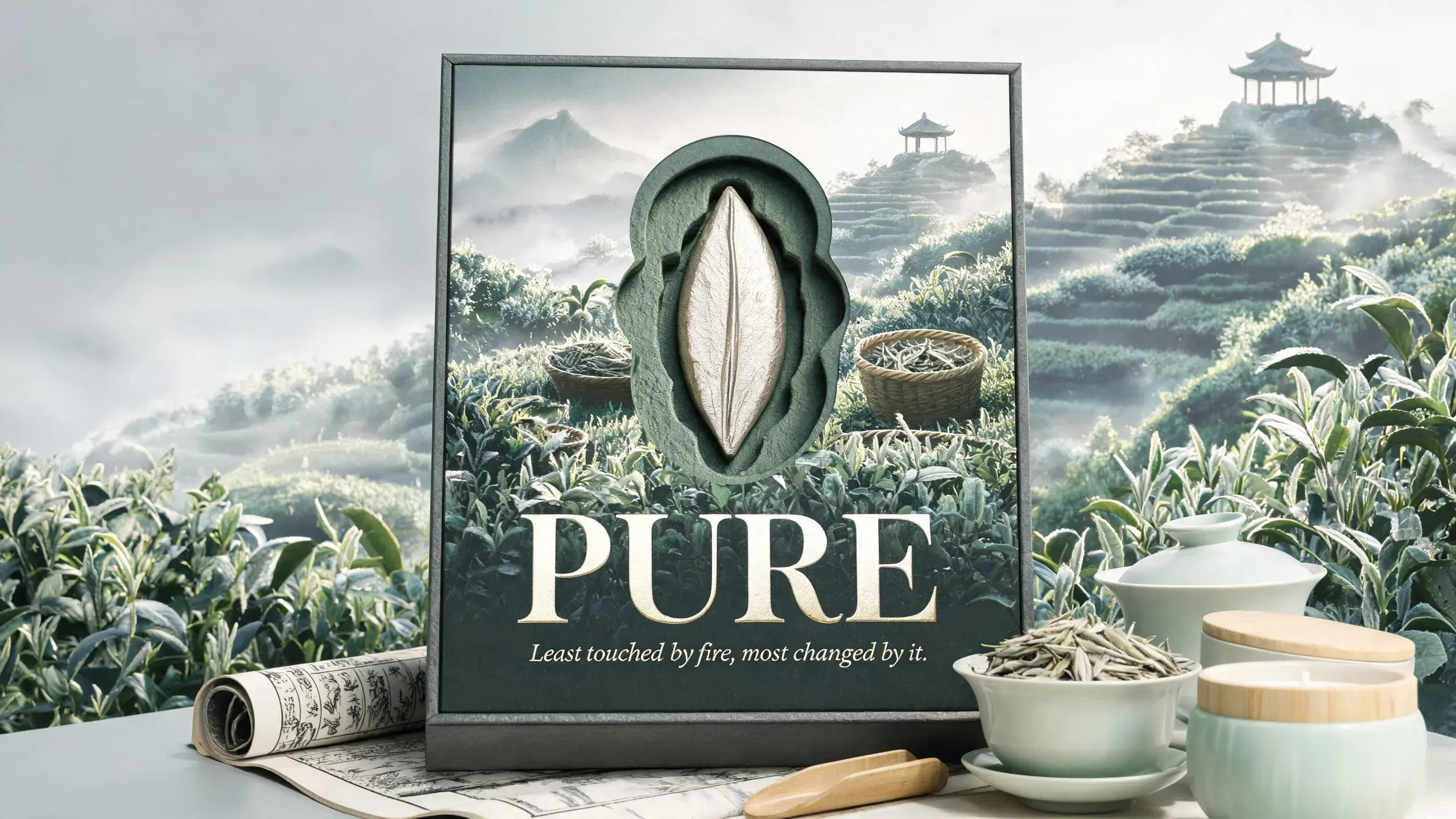 WHITETEA · PURE Candle Packaging