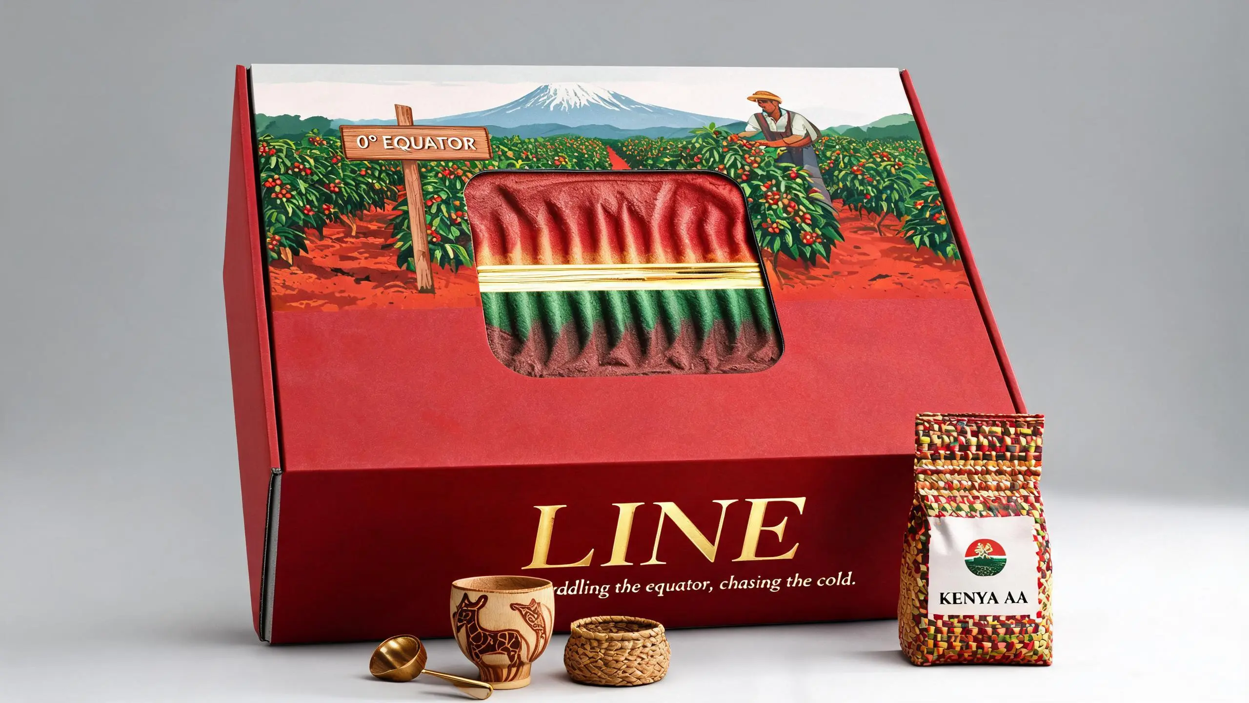 KENYA · LINE · Coffee Origin Packaging