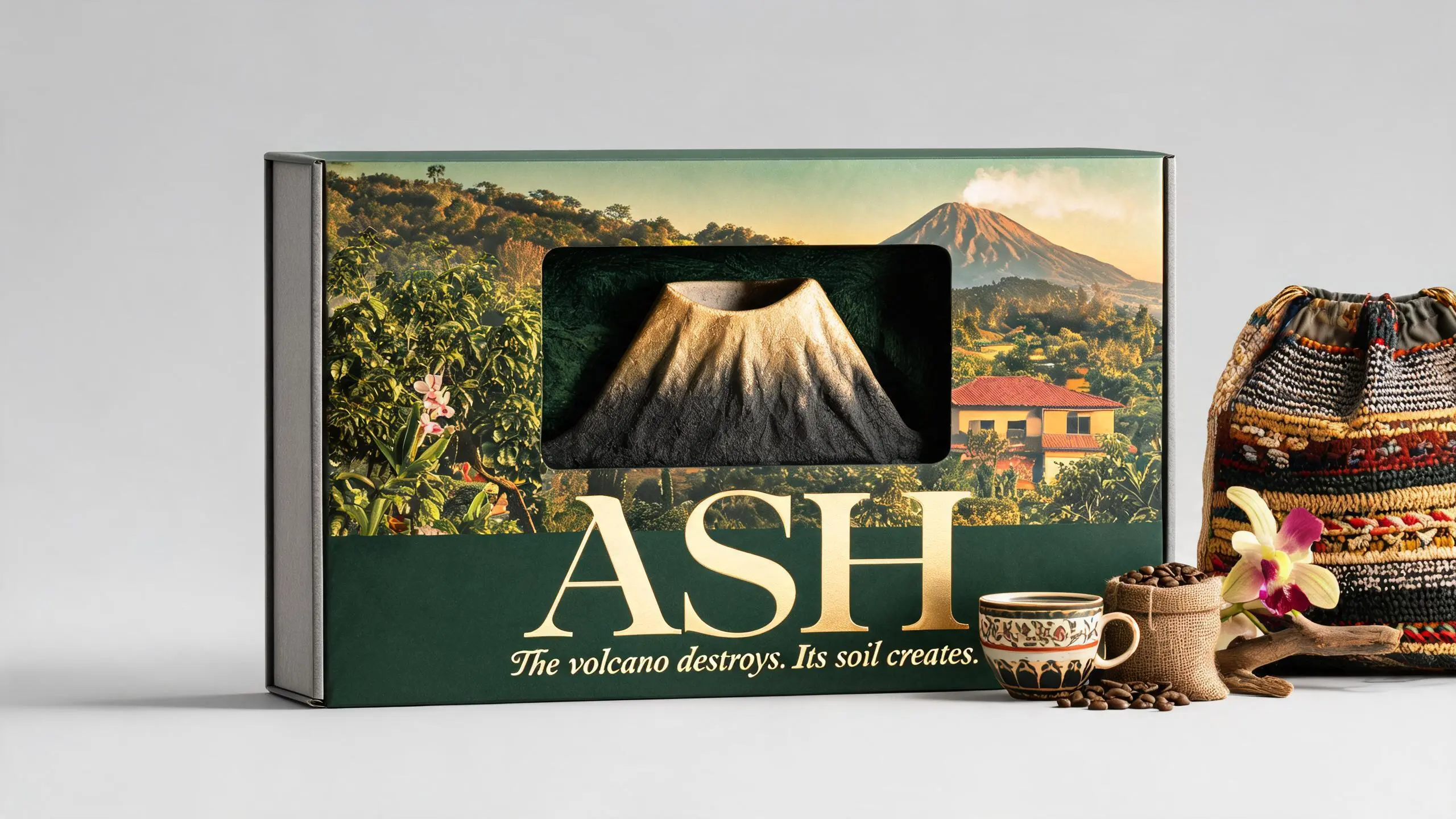 HUILA · ASH · Coffee Origin Packaging