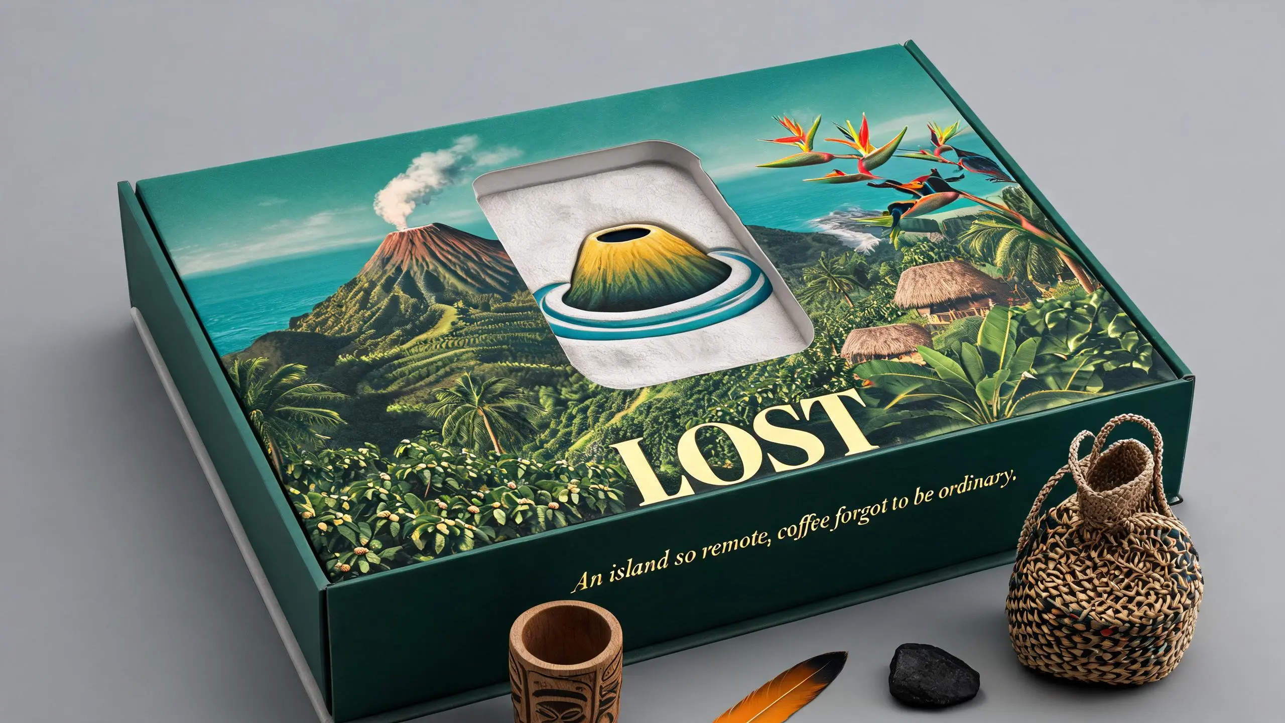 PAPUA NEW GUINEA · LOST · Coffee Origin Packaging